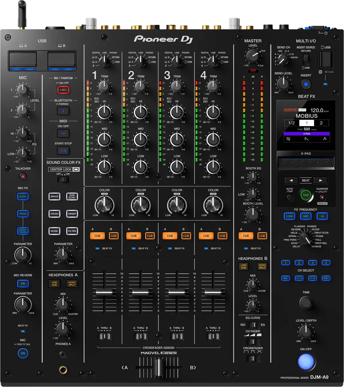 Pioneer DJ DJM-A9 professional 4-channel mixer